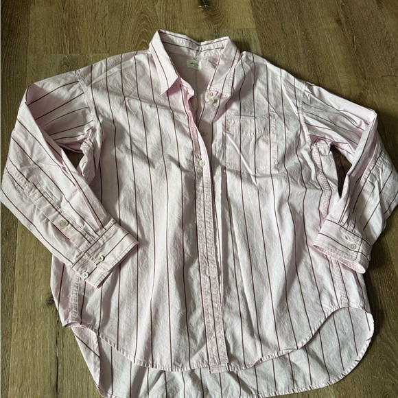 Wilfred Tops - Wilfred Pink‎ Striped Button Down Shirt Size XS